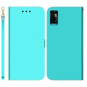 For ZTE Blade A72 / V40 Vita Imitated Mirror Surface Horizontal Flip Leather Phone Case(Mint Green) (OEM)