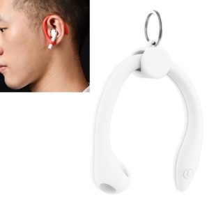 For AirPods 1 / 2 / AirPods Pro / Huawei FreeBuds 3 Wireless Earphones Silicone Anti-lost Lanyard Ear Hook(White) (OEM)