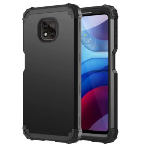 For Motorola Moto G Power 2021 3 in 1 Shockproof PC + Silicone Protective Case(Black) (OEM)