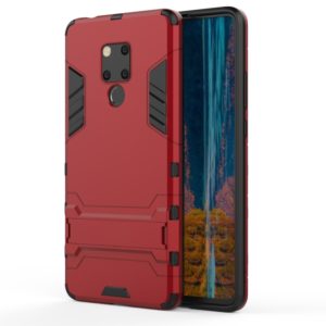 Shockproof PC + TPU Case for Huawei Mate 20 X, with Holder(Red) (OEM)