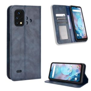 For Umidigi Bison X10S / X10S NFC Magnetic Buckle Retro Texture Leather Phone Case(Blue) (OEM)