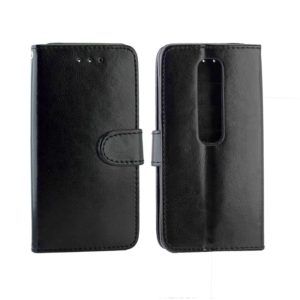 For Vodafone Smart N10 Crazy Horse Texture Horizontal Flip Leather Case with Holder & Card Slots & Wallet & Photo Frame(black) (OEM)
