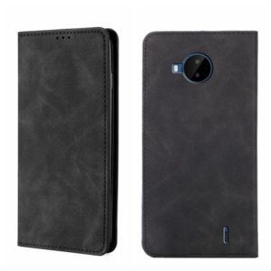 For Nokia C20 Plus Skin Feel Magnetic Horizontal Flip Leather Phone Case(Black) (OEM)