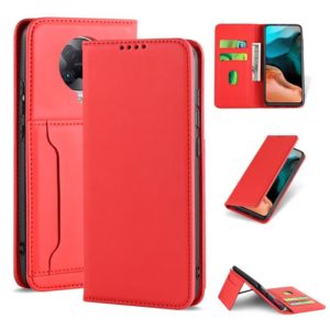 For Xiaomi Redmi K30 Pro / Poco F2 Pro Strong Magnetism Shockproof Horizontal Flip Liquid Feel Leather Case with Holder & Card Slots & Wallet(Red) (OEM)