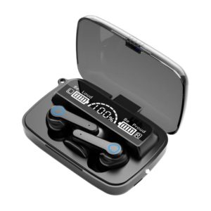 M19 Bluetooth 5.1 TWS Digital Display Wireless Bluetooth Earphone with Charging Box, Support Touch & Siri & Battery Display (Black) (OEM)