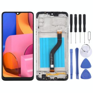 OEM LCD Screen for Samsung Galaxy A20s Digitizer Full Assembly with Frame (Black) (OEM)