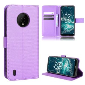 For Nokia C200 Diamond Texture Leather Phone Case(Purple) (OEM)