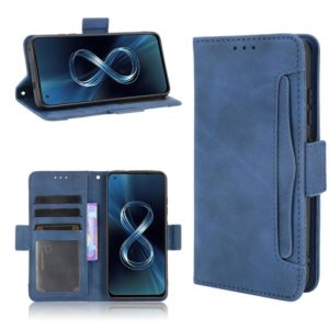 For Asus Zenfone 8 / 8Z Skin Feel Calf Pattern Leather Phone Case(Blue) (OEM)