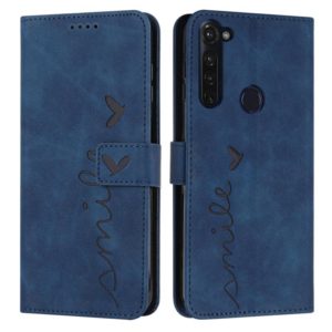 For Motorola Moto G Stylus 2022 4G Skin Feel Heart Pattern Leather Phone Case(Blue) (OEM)