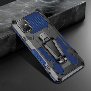 For Samsung Galaxy A51 Machine Armor Warrior Shockproof PC + TPU Protective Case(Royal Blue) (OEM)