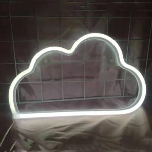 Neon LED Modeling Lamp Decoration Night Light, Power Supply: USB(White Cloud) (OEM)