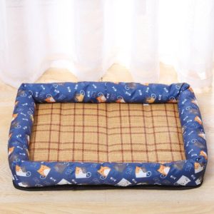 YD-XD03 Summer Pet Breathable Cooler Mat Pet Bed, Size: 40x30cm(Deep Blue Cat) (OEM)