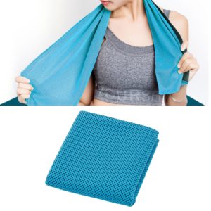 2 PCS Microfiber Fabric Gym Sports Towel Enduring Ice Towel, Size: 30*100cm(Blue) (OEM)