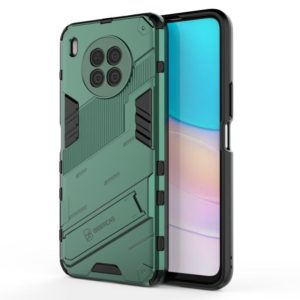 For Huawei nova 8i Foreign Version Punk Armor 2 in 1 PC + TPU Shockproof Case with Invisible Holder(Green) (OEM)