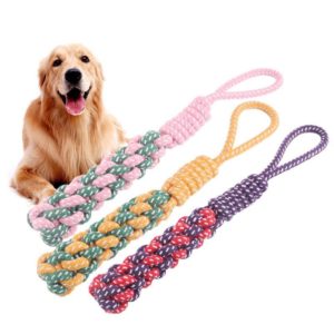 3 PCS Pet Hand-pulled Chewing Toy Dog Molar Cotton Rope, Color Random Delivery (OEM)
