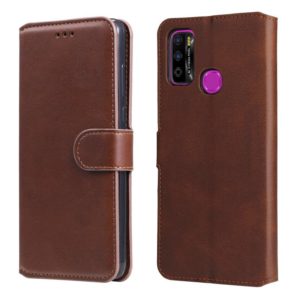 For Infinix Hot 9 Play Classic Calf Texture PU + TPU Horizontal Flip Leather Case with Holder & Card Slots & Wallet(Brown) (OEM)