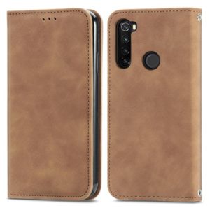 For Xiaomi Redmi Note 8 Retro Skin Feel Business Magnetic Horizontal Flip Leather Case With Holder & Card Slots & Wallet & Photo Frame(Brown) (OEM)