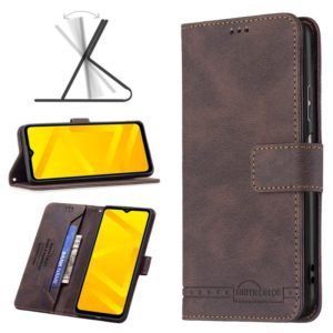 For ZTE Blade A71 Magnetic Clasp RFID Blocking Anti-Theft Leather Case(Brown) (OEM)