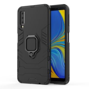 PC + TPU Shockproof Protective Case for Galaxy A70, with Magnetic Ring Holder (Black) (OEM)