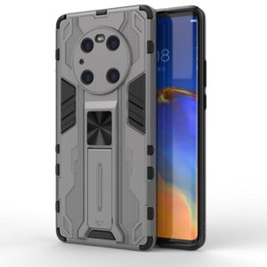 For Huawei Mate 40 Pro Supersonic PC + TPU Shock-proof Protective Case with Holder(Grey) (OEM)