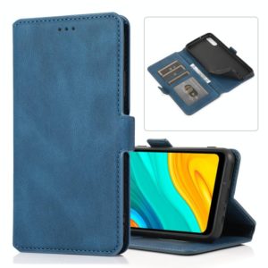 For Huawei Enjoy 10e Retro Magnetic Closing Clasp Horizontal Flip Leather Case with Holder & Card Slots & Photo Frame & Wallet(Navy Blue) (OEM)
