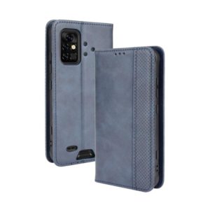 For UMIDIGI Bison Pro Magnetic Buckle Retro Pattern Horizontal Flip Leather Case with Holder & Card Slot & Wallet(Blue) (OEM)