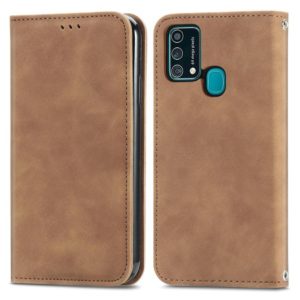 For Samsung Galaxy M21s/F41/M31 Retro Skin Feel Business Magnetic Horizontal Flip Leather Case with Holder & Card Slots & Wallet & Photo Frame(Brown) (OEM)