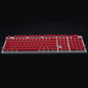 Pudding Double-layer Two-color 108-key Mechanical Translucent Keycap(Red) (OEM)