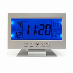 Large Screen Electronic Clock Smart Mute Luminous Clock with Thermometer (OEM)
