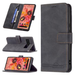 For Google Pixel 6 Pro Magnetic Clasp RFID Blocking Anti-Theft Leather Case with Holder & Card Slots & Wallet(Black) (OEM)