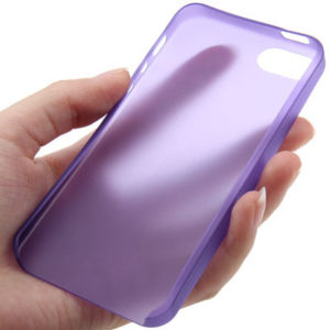 0.3mm Ultra Thin Polycarbonate Materials PC Protection Shell for iPhone 5 & 5s & SE (Purple) (OEM)