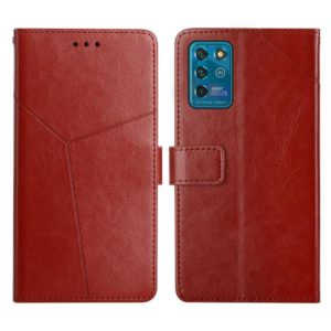 For ZTE Blade V30 Vita Y Stitching Horizontal Flip Leather Phone Case(Brown) (OEM)
