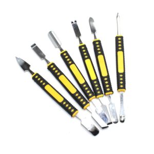 6 in 1 Metal Crowbar Disassembly Bar Mobile Phone Digital Home Appliance Product Opening Tool (OEM)