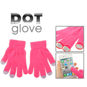 Dot Gloves of Touch Screen, For iPhone, Galaxy, Huawei, Xiaomi, HTC, Sony, LG and other Touch Screen Devices(Pink) (OEM)