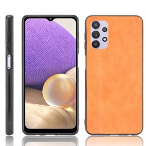 For OPPO A93 5G Shockproof Sewing Cow Pattern Skin PC + PU + TPU Case(Orange) (OEM)