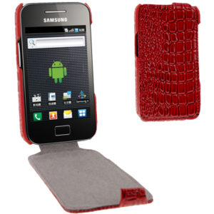 Crocodile Texture Vertical Flip Leather Case for Galaxy Ace / S5830 (OEM)
