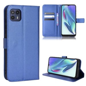 For Motorola Moto G50 5G Global Diamond Texture Leather Phone Case(Blue) (OEM)
