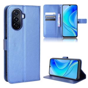 For Huawei nova Y70 / nova Y70 Plus Diamond Texture Leather Phone Case(Blue) (OEM)