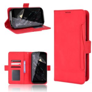 For Oukitel WP18 Skin Feel Calf Texture Card Slots Leather Phone Case(Red) (OEM)
