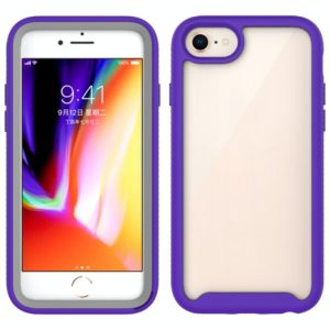 For iPhone 6 Starry Sky Solid Color Series Shockproof PC + TPU Protective Case(Purple) (OEM)