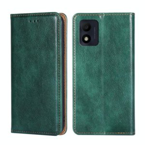 For Alcatel 1B 2022 Pure Color Magnetic Leather Phone Case(Green) (OEM)