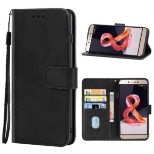 Leather Phone Case For Leangoo T8S(Black) (OEM)