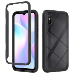 For Xiaomi Redmi 9A Starry Sky Solid Color Series Shockproof PC + TPU Protective Case(Black) (OEM)
