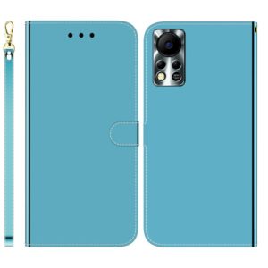 For Infinix Hot 11S NFC X6812B Imitated Mirror Surface Horizontal Flip Leather Phone Case(Blue) (OEM)