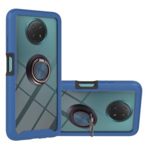 For Xiaomi Redmi Note 9 5G / Redmi Note 9T 5G Starry Sky Solid Color Series Shockproof PC + TPU Protective Case with Ring Holder & Magnetic Function(Blue) (OEM)