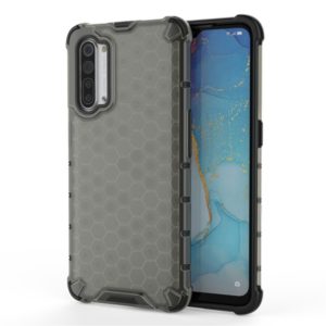 For OPPO Reno3 5G Shockproof Honeycomb PC + TPU Case(Grey) (OEM)