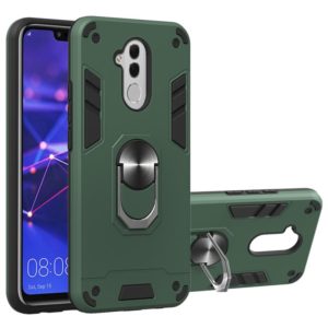 For Huawei Mate 20 Lite 2 in 1 Armour Series PC + TPU Protective Case with Ring Holder(Green) (OEM)