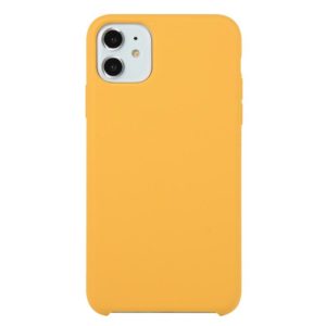 For iPhone 11 Solid Color Solid Silicone Shockproof Case(Gold) (OEM)