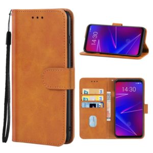 Leather Phone Case For Meizu 16X(Brown) (OEM)