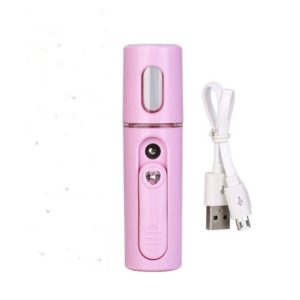 Facial Steamer Nano Steamer Handy Face Moisture Sprayer Rechargeable Mini USB Charging Automatic Alcohol Sprayer(Light purple) (OEM)